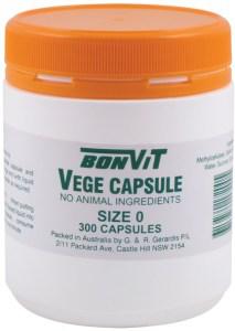 Bonvit Empty Capsules Size '0' Vege