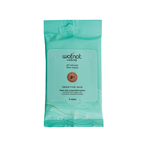 [25252453] Wotnot All Natural Face Wipes Sensitive