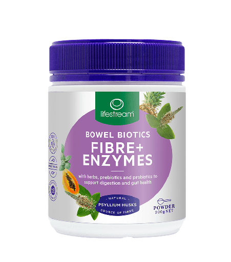 Lifestream Bowel Biotics Fibre Enzymes Powder