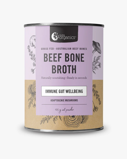 [25301397] NutraOrganics Beef Bone Broth Powder Hearty Mushroom