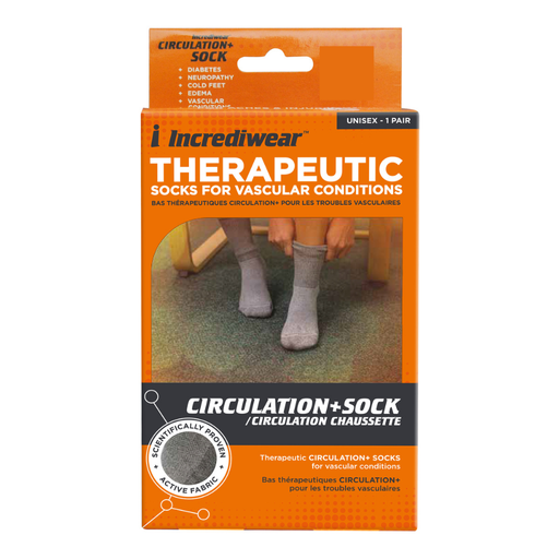 [25225310] Incrediwear Circulation+ Socks - Med - Grey | E505