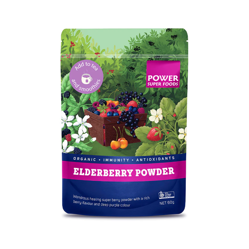 Power Super Foods Elderberry Powder Certified Organic