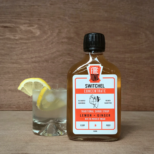 [25367621] Fire Tonic Switchel Concentrate Lemon &amp; Ginger Shrub Syrup