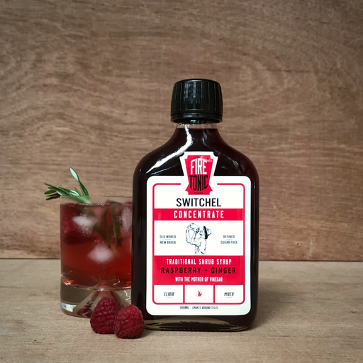 [25367638] Fire Tonic Switchel Concentrate Raspberry &amp; Ginger Syrup