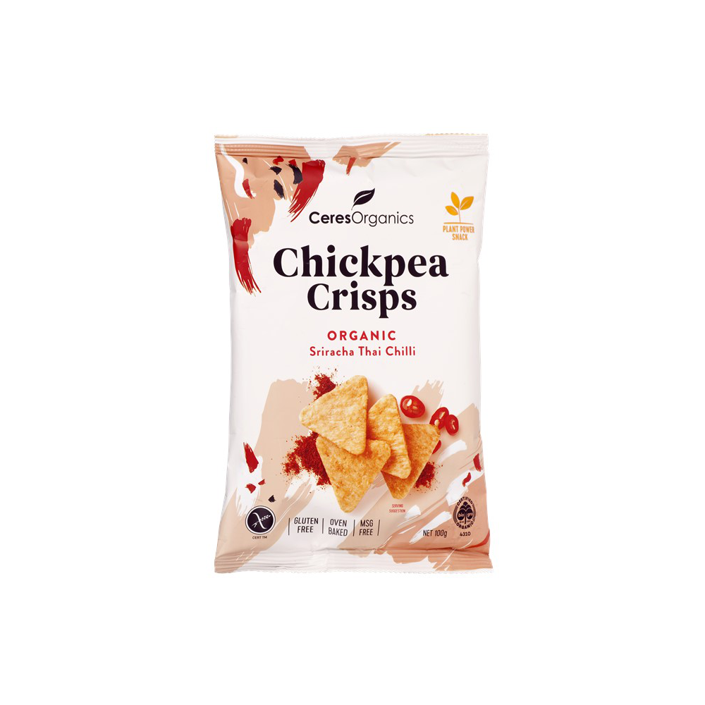 Ceres Organics Chickpea Crisps Sriracha Thai Chilli